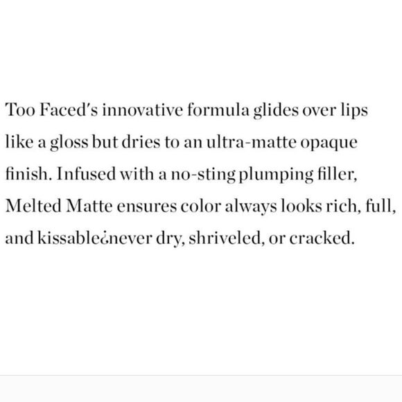 Too Faced Melted Matte Plumping Liquid Lipstick- Makin Moves (Barbie Pink Mauve) - Picture 4 of 14